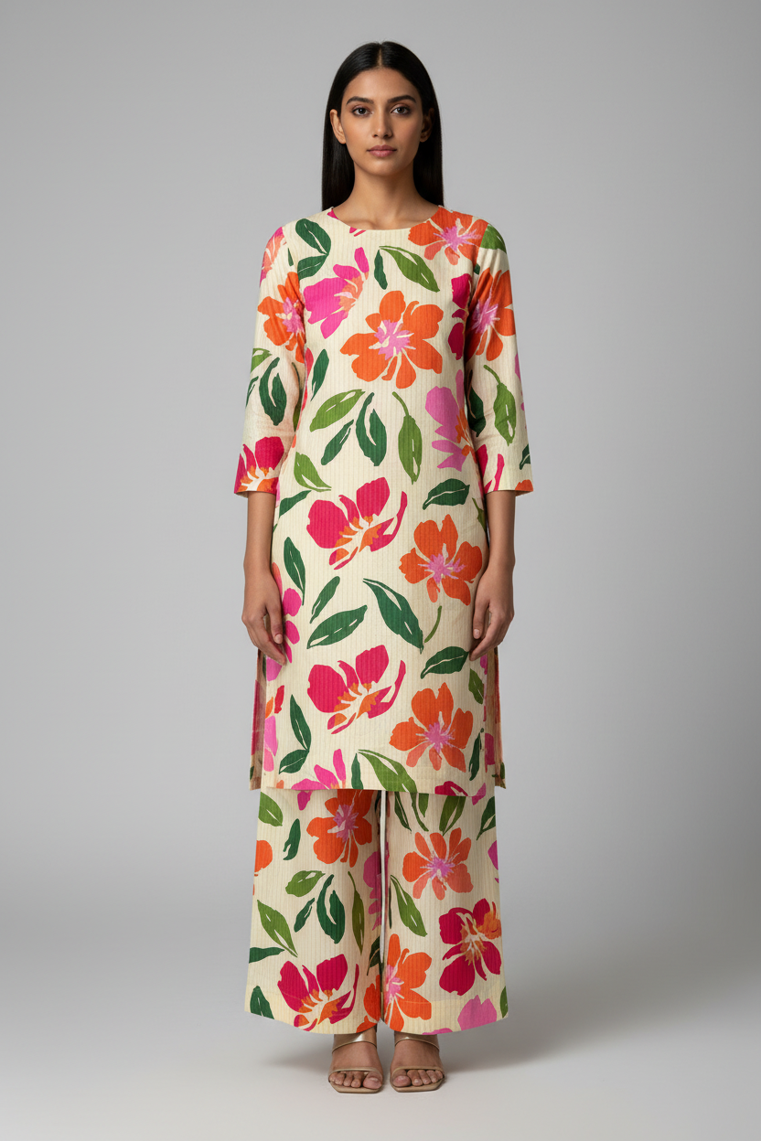 Premium Poly Lawn 2 piece suit-Summer Collection