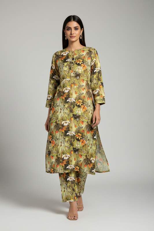 Premium Poly Lawn 2 piece suit-Summer Collection