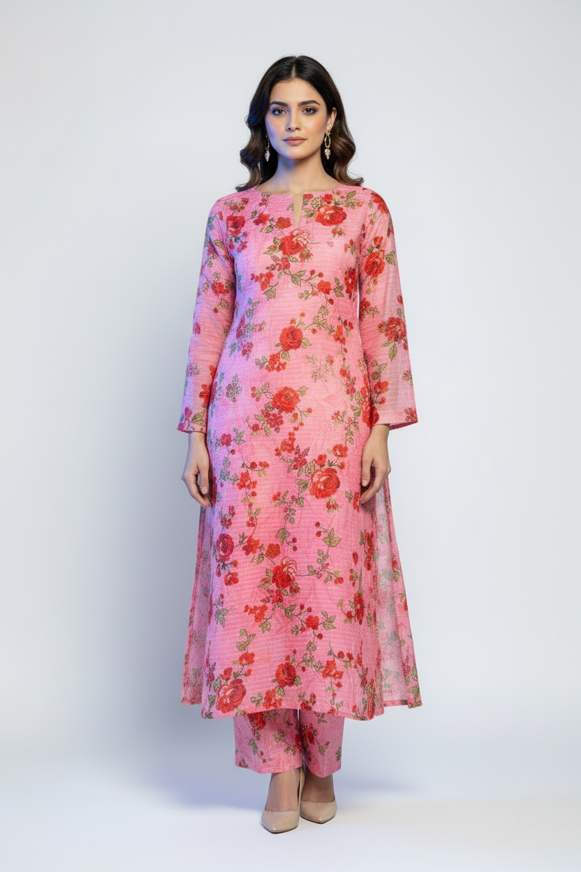 Premium Poly Lawn 2 piece suit-Summer Collection
