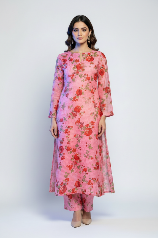 Premium Poly Lawn 2 piece suit-Summer Collection