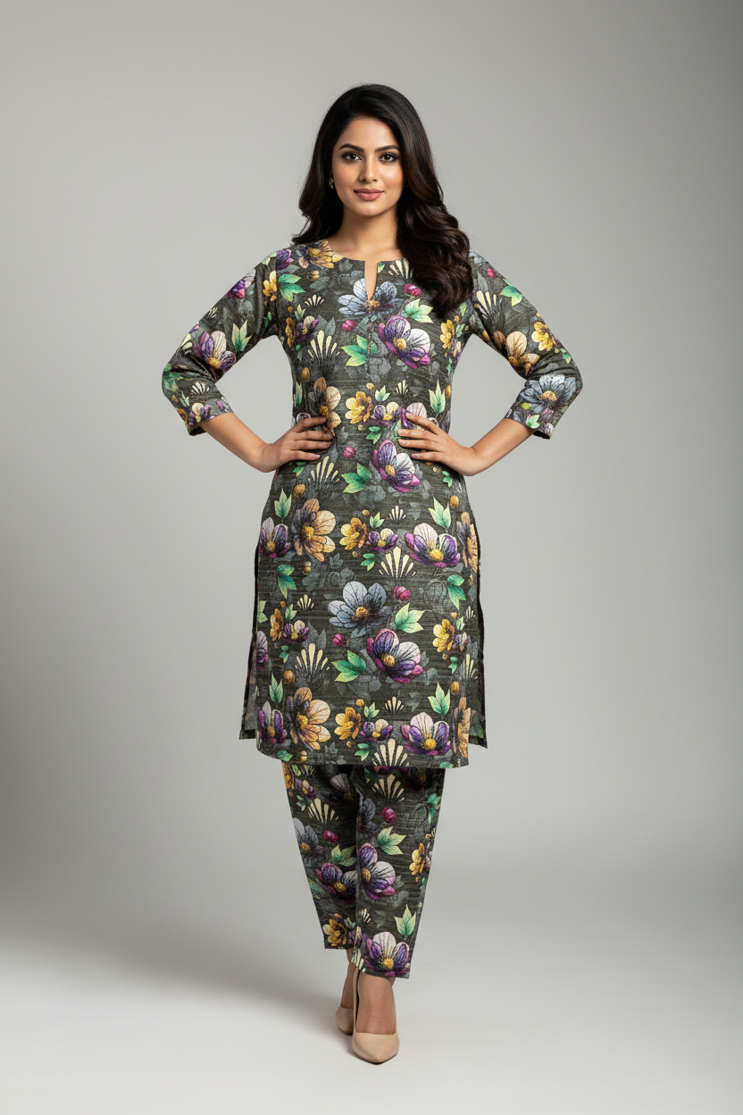 Premium Poly Lawn 2 piece suit-Summer Collection