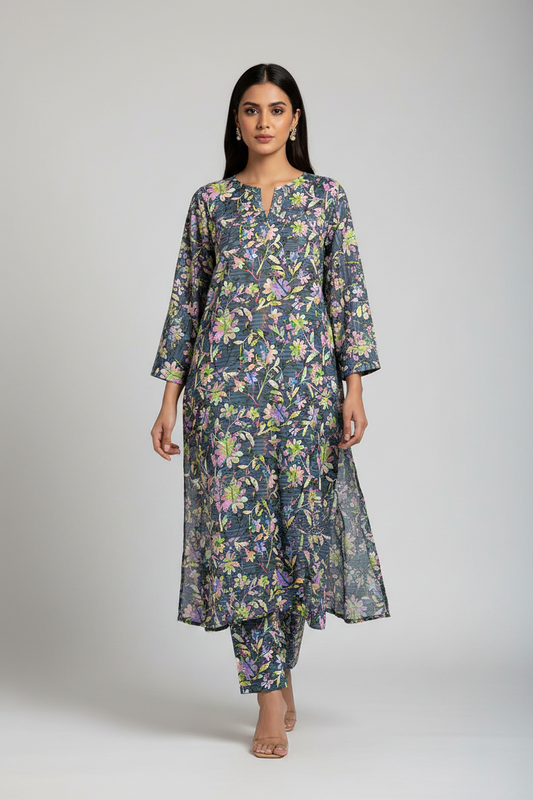 Premium Poly Lawn 2 piece suit-Summer Collection
