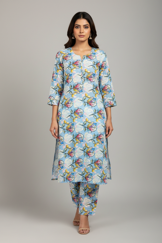 Premium Poly Lawn 2 piece suit-Summer Collection