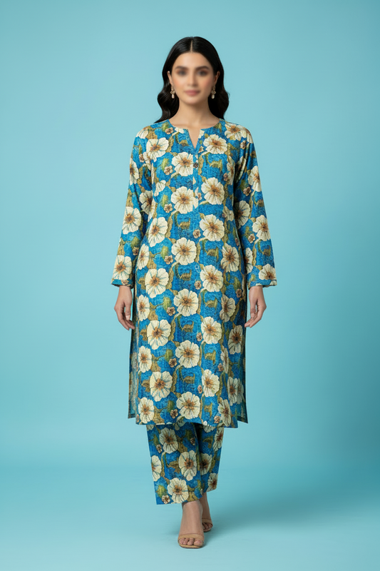 Premium Poly Lawn 2 piece suit-Summer Collection